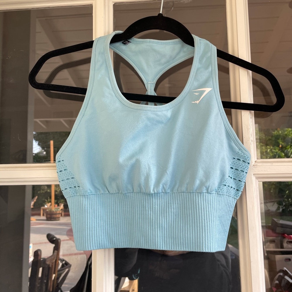Gymshark blue sports bra